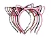 Yaslnn 6pcs Cute Cat Ears Sexy Womens Attractive Vivid Color Cat Ear HeadBand Hair Band for party