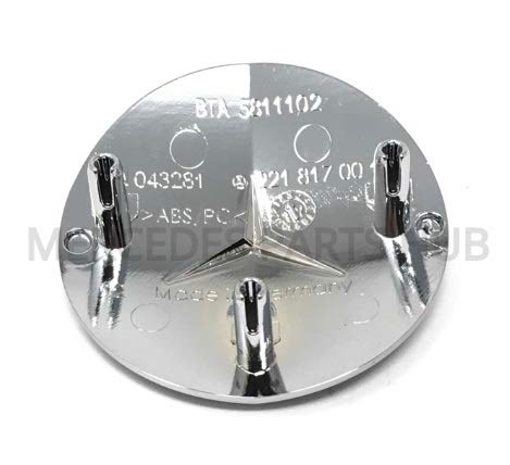 image for Mercedes Benz Genuine Vehicle Hood Star Emblem Badge (221-817-00-16, C