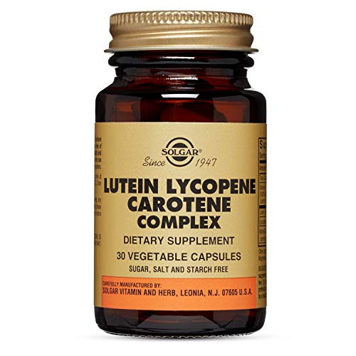 Solgar Lutein Lycopene Carotene Complex Vegetable Capsules, 30 Count