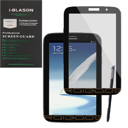 i-Blason Samsung Galaxy Tab 3 7.0 HD Matte Bubble Free Screen Protector Reusable Anti Glare P3200 (Black)