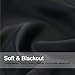 BALICHUN 2 Panels 99% Blackout Curtains Thermal Insulated Grommets Darkening Drapes for Bedroom/Living Room (Black, W52 x L84)