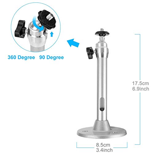 MvToe Mini Ceiling Wall Mount Projector Bracket Holder - for Anker, AAXA Technologies, Artlii, QKK, DR.J Upgrade, DBPOWER, LoongSon, APEMAN and Most Other Mini Projector(175mm)
