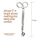 Candle Wick Trimmer / Wick Clipper / Wick Cutter - Reaches Deep Into Candles To Cut Spent Wicks, Allow Cleaner Burn and Prevent Soot Buildup - by Candle Theory