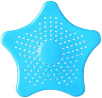 Anydo Bathroom Bathtub Drain Strainer Tub Objects Stopper Filter Star Hair Catcher Shower Drain Cover 2PC Blue
