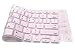 HRH Korean Silicone Keyboard Cover Skin for MacBook Old Air 13,for MacBook Pro 13/15/17(with or w/Out Retina Display,2015 or Older Version),for iMac Older USA(Not for MacBook 13 Air A1932)-Light Pink