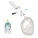 [Upgraded] Snorkel Mask Set for Adults, Full Face Easybreath Anti-Leak Diving Gear with 180° Panoramic Sea View with Anti-Fog Ventilation and Action Camera Mount by Smarssen (White, Large)