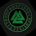 Compatible with Valknut Patch PVC Viking Patch Compatible with Velcro Plate Carrier Patches for Backpacks for Hats PVC Patches Viking Morale Norse (Black and White Glow Dark)