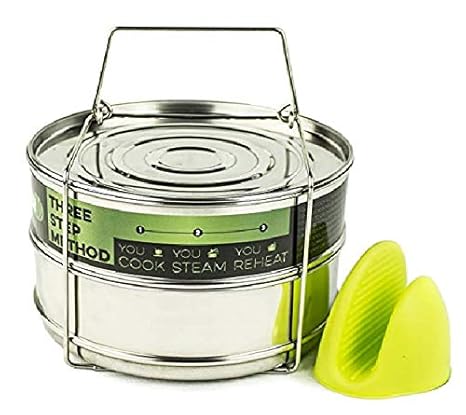 Amazon.com: Juego de vaporizador de dos niveles apilable con ...