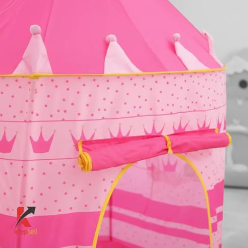 Barraca Infantil Cabana Infantil Menina E Menino Tenda Cabaninha Dobravel Castelo Das Princesas E Príncipes [ K-SELL IMPORTS ] (Rosa)