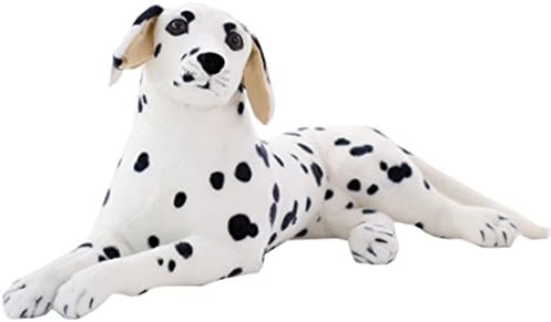 19.68" Simulated Animal Lying Dog Dalmatian Stuffed Doll Toy Plush Holiday Gift