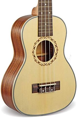 YWARG 23" Concert Ukulele 4 Strings Hawaiian Mini Guitar Uku Acoustic Guitar 12 Patterns Guitarra Send Gifts 4 Ingman Spruce ABS 23 inches