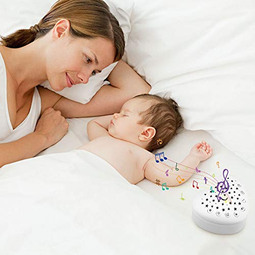 Smart Sleep Soother, White Noise Sound Machine with Star Projector, Portable Sleep Aid Night Light with 15 Songs, Sound Therapy for Baby and Toddler - Thumbnail 4
