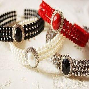 Luxury Palace Collar for Fancy Dog Fashion & Online Pet Store Apparel SIZE S-Color White
