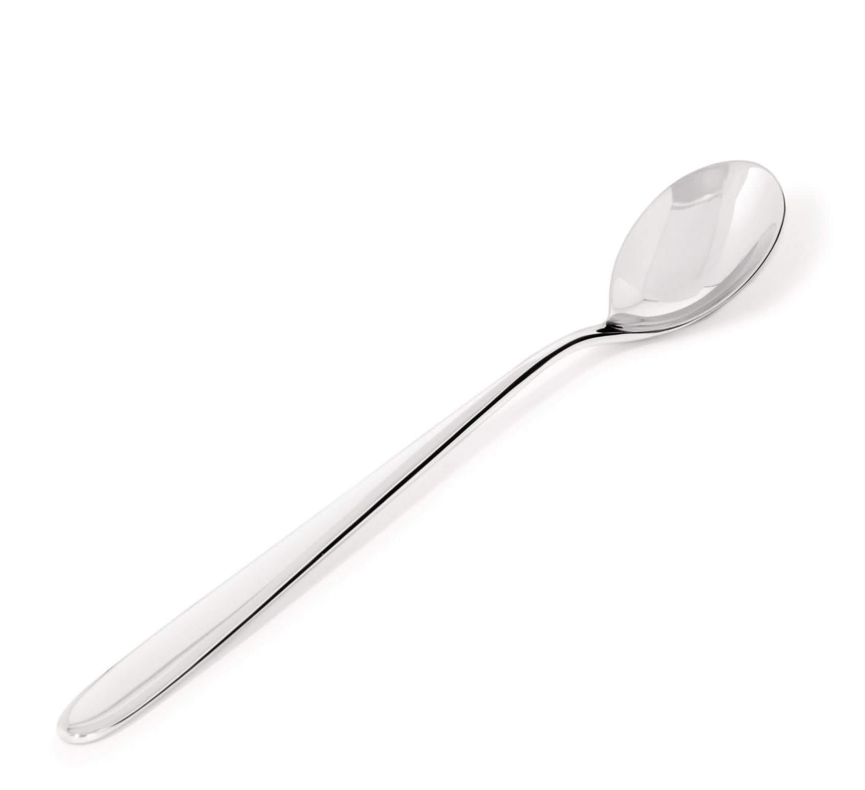 Alessi Nuovo Milano L-Drink Spoon, 1 Piece, Stainless Steel, L 20.4 cm