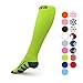Compression Socks for Men Women Nurses Runners 20-30 mmHG (high) - Medical Stocking Maternity Travel - Best Performance Recovery Circulation Stamina - (Neon,M)