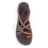 Plaka Palm Leaf Flat Summer Sandals for Women