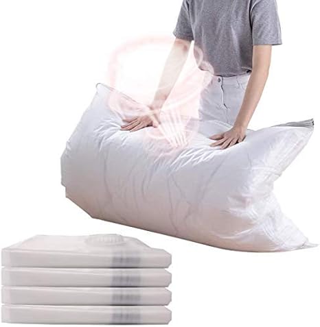 Amazon 布団圧縮袋 ふとん圧縮袋 押すだけ簡単 掃除機不要 ポンプなし衣類圧縮 冬物圧縮バック 防塵防湿 カビ ダニ対策 収納 引越し 衣替え 旅行用 枕 毛布 羽毛布団一式収納 真空パック4枚セット 100cm 80cm 圧縮袋 オンライン通販