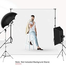 5FTX6.5FT White Backdrop, UTEBIT White Background