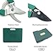 Clothink Garden Tools Set for Family – Portable 10 Pieces in 1 Toolbox Garden Tools Set Organizer for Family Parent-Child Women Men, Gardening Tools Kit Organizer Green Colorthumb 1