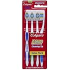 Colgate Extra Clean Full Head, Medium Toothbrush, 4 Count