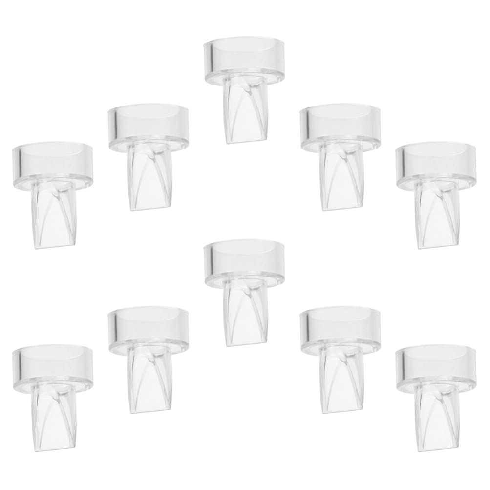 DOITOOL Duckbill Valves - 10PCS Transparent Anti Backflow Breasts Pumps Parts, Silicone Diaphragm Breasts Pumps for Manual or Electric