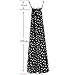 Outop Womens Polka Dots Maxi Black Long Casual Summer Beach Party Chiffon Dress (Black)
