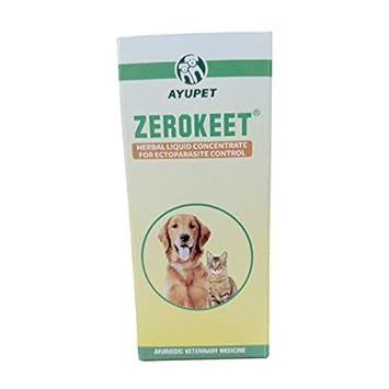 Ayurvet Zerokeet Ectoparasite Control for Dogs - 100 ml (Pack of 2) by Jolly and Cutie Pets