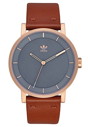 adidas Watches District_L1. Genuine Leather Strap Watch, 20mm Width (Rose Gold/Slate/Saddle. 40 mm). adidas Watches District_L1. Genuine Leather Strap Watch, 20mm Width (Rose Gold/Slate/Saddle. 40 mm).
