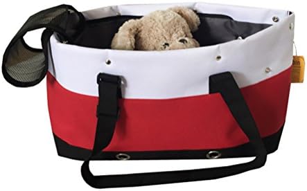 Freerun Portable Foldable Comfort Breathable Small Dog Cat Pet Carrier Bags Single Shoulder Bag (Red)