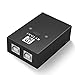 Rytaki USB Sharing Switch 2 Computers Sharing 4 USB Devices, USB 2.0 Peripheral Switcher Adapter Hub for Mouse, Keyboard, Scanner, Printer