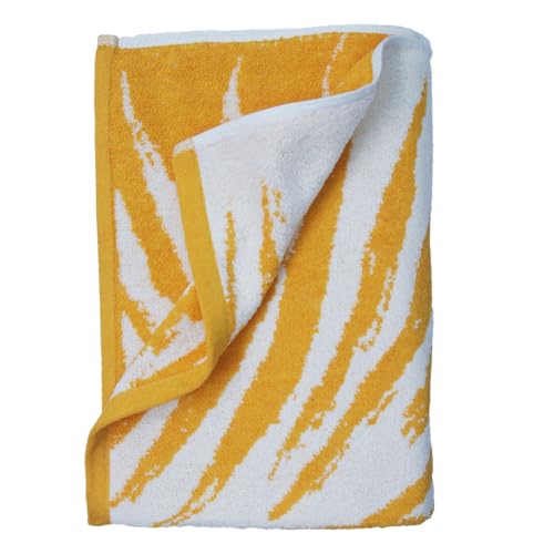 SweetNeedle Topical Palm Beach Towels for Adults, Pack of 2, Golden and Bright Yellow, 100% Ring-Spun Cotton Towel, Quick Dry, Low Fluff, Super