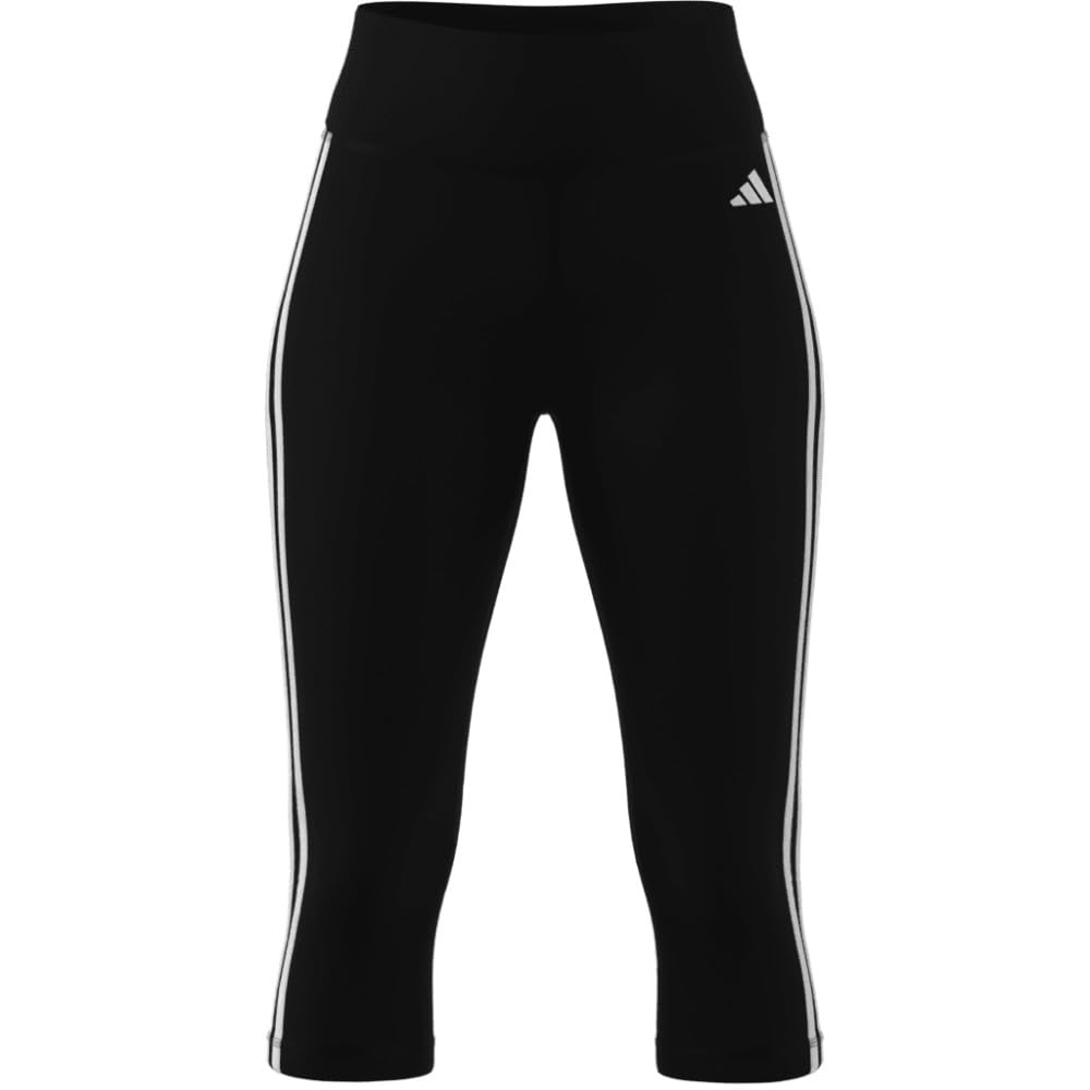 adidas Women's Tights Train Essentials 3-Stripes High-Waisted 3/4 Leggings