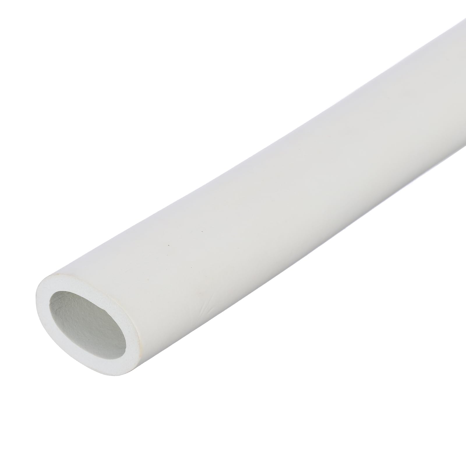 DMiotech Pipe Insulation Tube 27mm ID x 5mm Thick 24" Foam Grip Pipes Wrap Closed Cell Foam Tubing Non-Slip for Utensil Tools Handle Support 0.61m, White