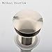 VCCUCINE Stainless Steel Brushed Nickel Vessel Vanity Sink Pop Up Bathroom Sink Drain, Vessel Sink Drain Assembly Without Overflow