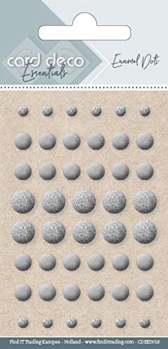 Card Deco Essentials - Enamel Dots Silver 3 Pack