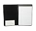 Samsill Value Padfolio Junior, 5 Inch x 8 Inch Writing Pad, Black VInyl, 2 Extra Pads Included