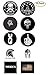Union Hard Hat Stickers - BEST SELLER - 10 Decal Value Pack. Great for a Construction Toolbox, Hardhat, Lunchbox, Helmet, Mechanic, Military. Fun Gift for American Working Men & Women. USA Made.