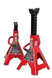 Torin T43002 Big Red Steel Jack Stands: 3 Ton Capacity, 1 Pair (Automotive)