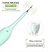 Electric Dental Calculus Remover Plaque Remover for Teeth with Electric Sonic Toothbrush Ultrasonic Tartar Scraper Stain Remover with Dental Picks Mirror(Green)