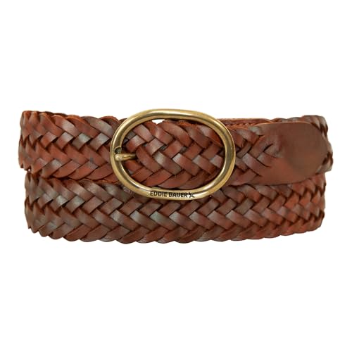 Eddie Bauer Women's Casual Leather Belts with Durable Metal Buckle