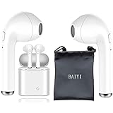 Bluetooth Headset Wireless Headset Movement, Richer Bass HiFi Stereo in-Ear Headphones with Charging Box and Noise Reduction, Compatible with Smartphones