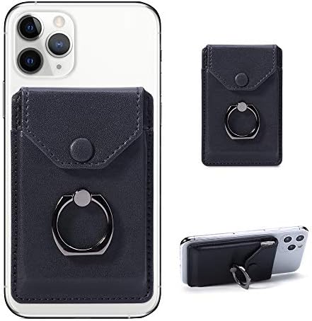 Yunceスマホカードホルダー 名刺入れ スマホケース カード収納 スマホスタンド カード入れ Suica リングホルダースタンド ケース Pasmo 日時指定 携帯ストラップ スマホストラップ