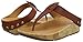 FitFlop Women's Ibiza Cork Flip Flop, Dark Tan, 7 M US