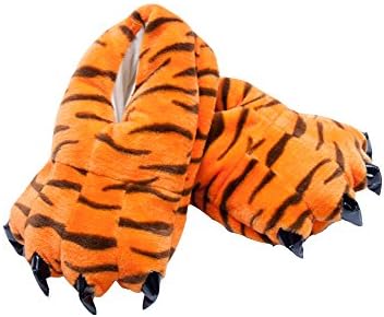 Dreamdre Unisex Claw Shoes Children Adult Animal Paw Shoes House Slippers Tiger M
