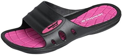 Isadore Womans Slide Beach Sandal Slippers in Bright Fun Colors