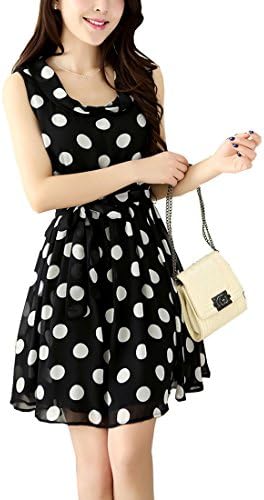 Vip2014 Women Chiffon Sleeveless Party Casual Dresses