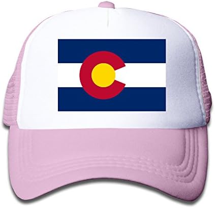 AVENOX Colorado (CO) State Flag Velcro Kids Youth Fitted Baseball Cap Hat Pink