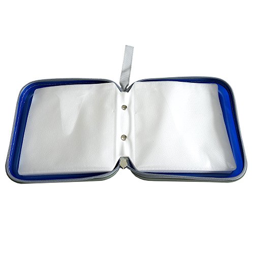 Second Generation 40 CD Case Stiff Material Hard CD/DVD Storage Container with New Double Sleeves for Your CD Album Road Trip Blue - Thumbnail 4