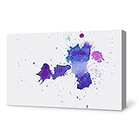Canvas Wall Art Splash Ink Canvas Prints Home Artwork Decoration for Living Room,Bedroom - 12x18 inches