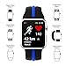 WHLIHUSU Thin Blue Line Band Compatible with Apple Watch 38mm/40mm, Soft Silicone Sport Strap Replacement iWatch Bands Compatible with Apple Watch Wristbands Series 4 3 2 1 Nike+ (M/L,Black & Blue)